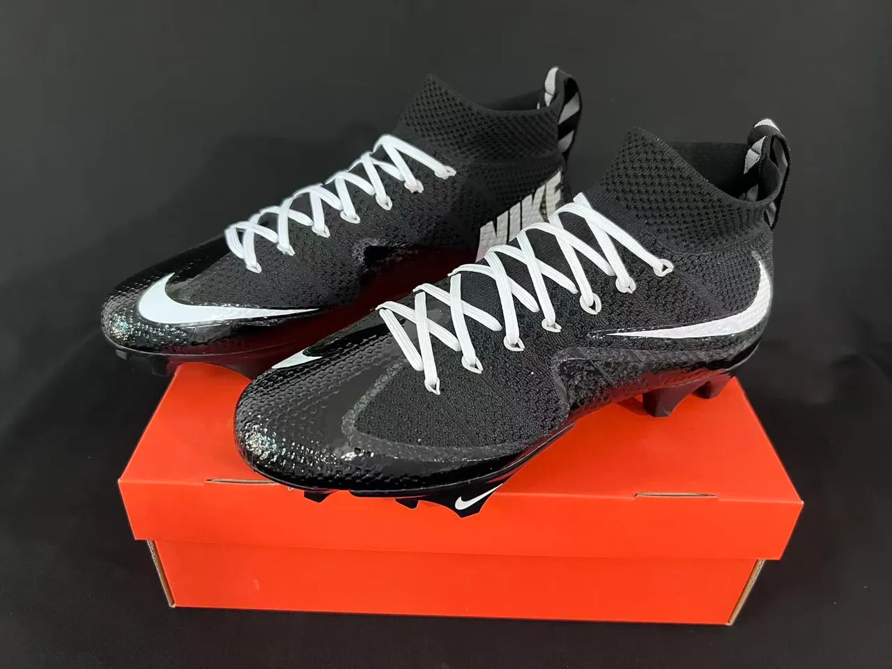 Nike Phantom GT Black White Firm-Ground Soccer Shoes 9