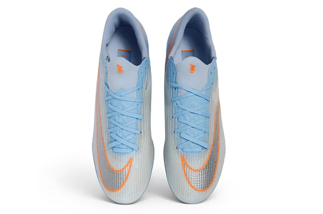 Nike Phantom GT Azul Laranja Flyknit Upper Colarinho Baixo Superfície Firme Sapatos de Futebol 2