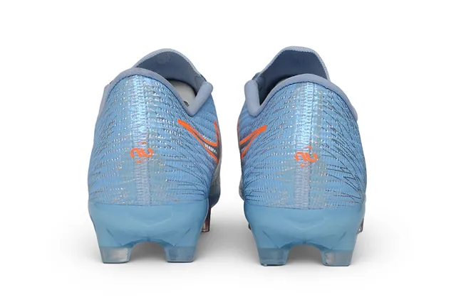 Nike Phantom GT Azul Laranja Flyknit Upper Colarinho Baixo Superfície Firme Sapatos de Futebol 3