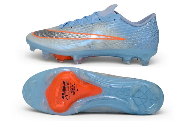 Nike Phantom GT Azul Laranja Flyknit Upper Colarinho Baixo Superfície Firme Sapatos de Futebol 5