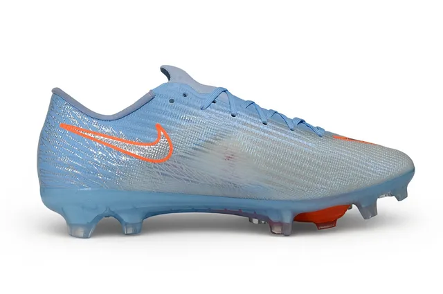 Nike Phantom GT Azul Laranja Flyknit Upper Colarinho Baixo Superfície Firme Sapatos de Futebol 7