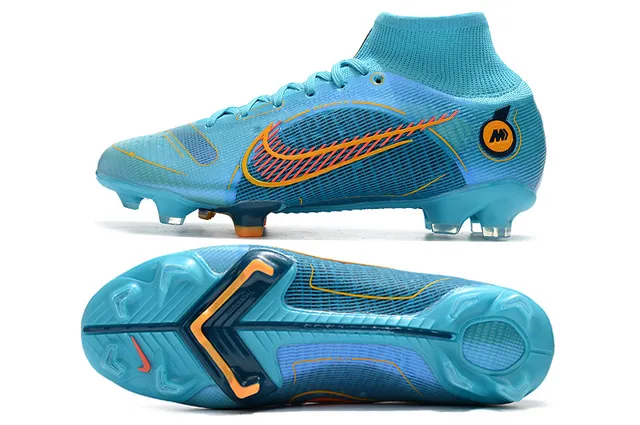 Nike Phantom GT Marcelo Azul Claro Laranja Firm-Ground Sapatos de Futebol 2