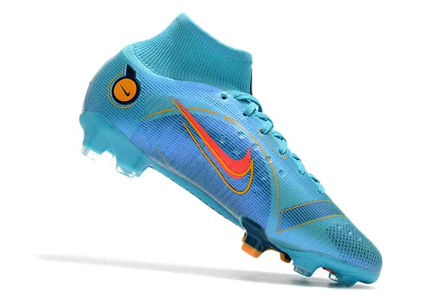 Nike Phantom GT Marcelo Azul Claro Laranja Firm-Ground Sapatos de Futebol 3