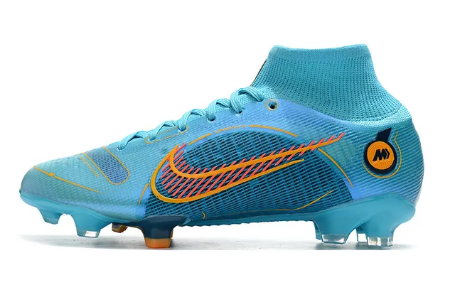 Nike Phantom GT Marcelo Azul Claro Laranja Firm-Ground Sapatos de Futebol 5