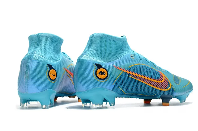 Nike Phantom GT Marcelo Azul Claro Laranja Firm-Ground Sapatos de Futebol 7