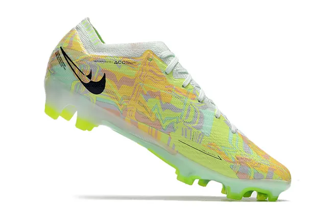Nike Phantom GT multicolor verde Flyknit Upper Asymmetrical Lacing Firm-Ground Soccer Shoes 3