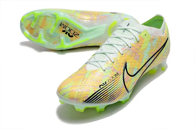 Nike Phantom GT multicolor verde Flyknit Upper Asymmetrical Lacing Firm-Ground Soccer Shoes 7