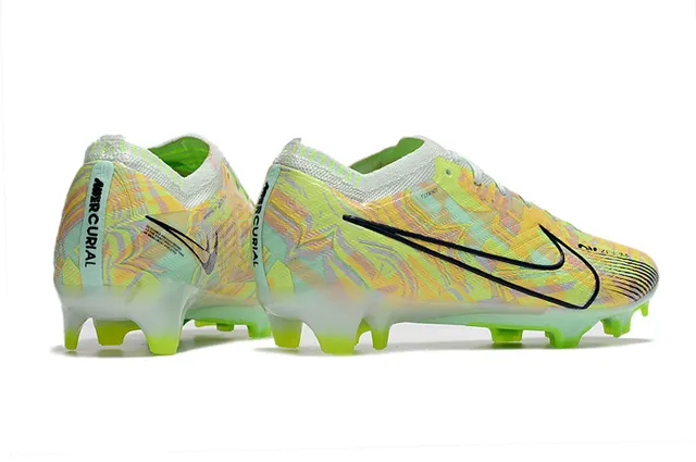 Nike Phantom GT multicolor verde Flyknit Upper Asymmetrical Lacing Firm-Ground Soccer Shoes 6