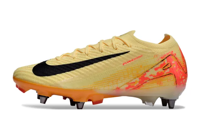 Nike Phantom GT Zapatos de fútbol con superior de malla amarillo naranja, superposición gráfica pixelada y superficie firme 7