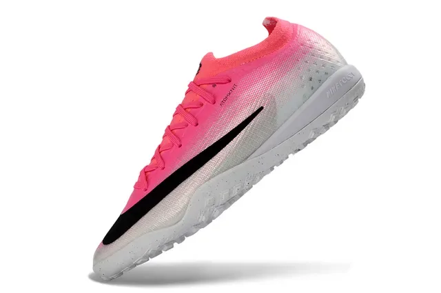Nike Pink Black Atomknit Knit Upper Gradient Fade Turf Soccer Shoes 3