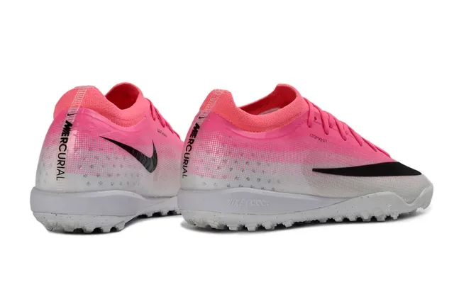 Nike Pink Black Atomknit Knit Upper Gradient Fade Turf Soccer Shoes 5