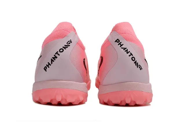 Nike Pink Black Knit Upper Low-Cut Silhouette Turf Soccer Shoes 4
