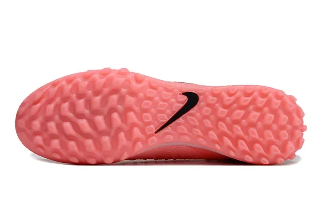Nike Pink Black Knit Upper Low-Cut Silhouette Turf Soccer Shoes 6