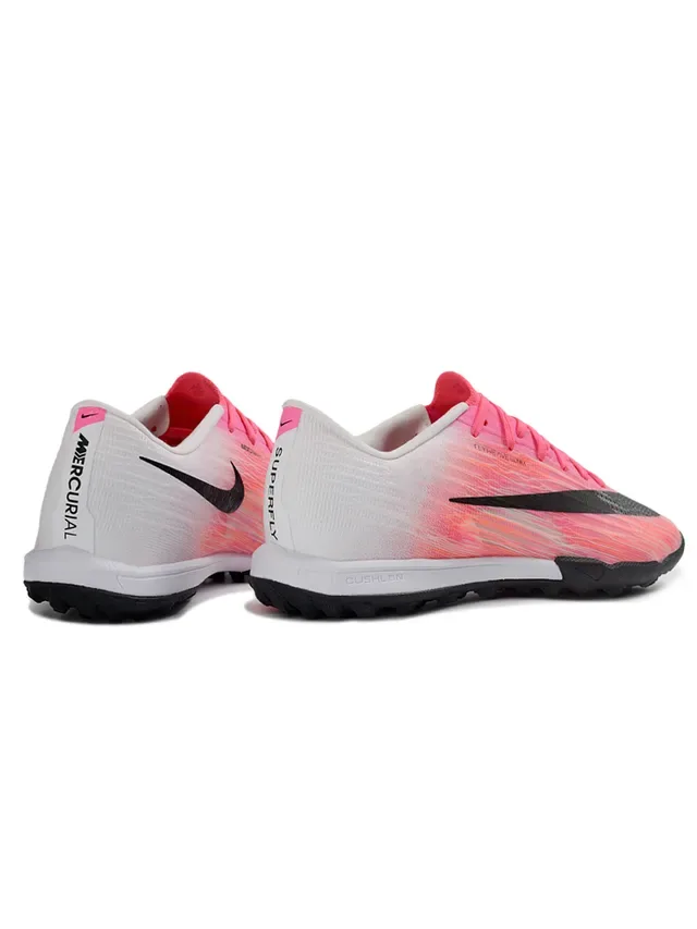 Nike Chaussures de Football Turf Synthetiques de Bas Profil Rose et Noir gradient fade 5