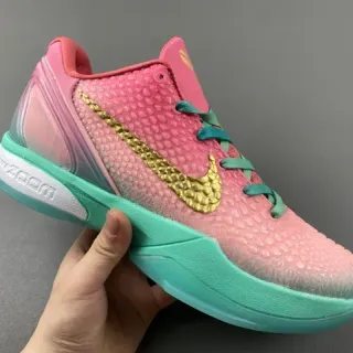 Nike गुलाबी सोना हाई टॉप पेबल टेक्स्चर ऊपरी भाग बास्केटबॉल जूते