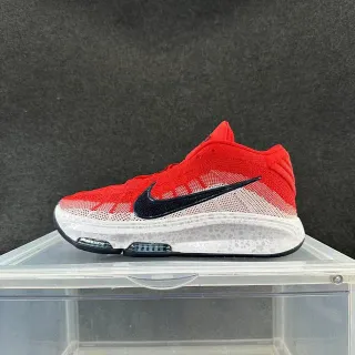 Nike लाल काला ग्रेडिएंट निट हाई-टॉप बास्केटबॉल जूते
