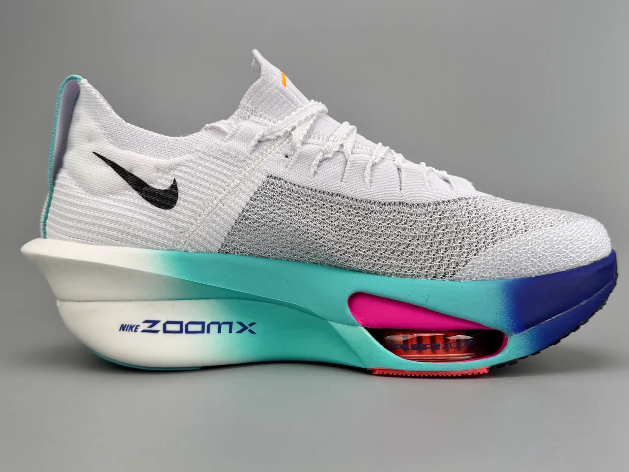 Nike Road Racing AF 2023-03 Blancos turquesa azul rosa Zapatos de correr 10