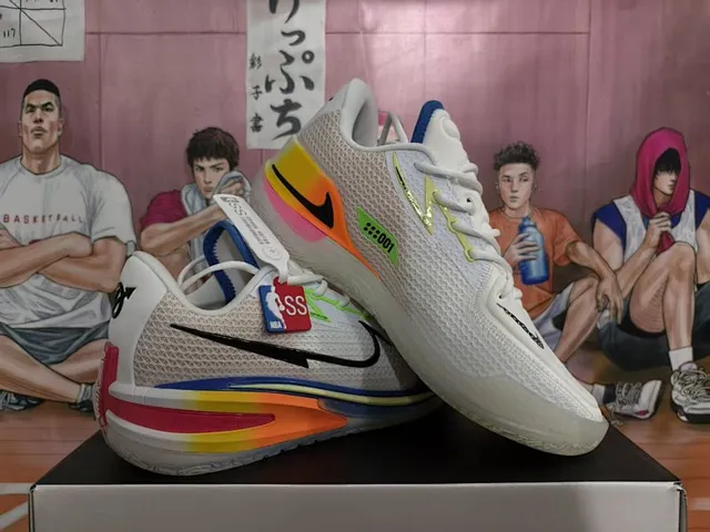Nike Sabrina 2 White Blue Orange Rainbow Gradient Basketball Shoes 2