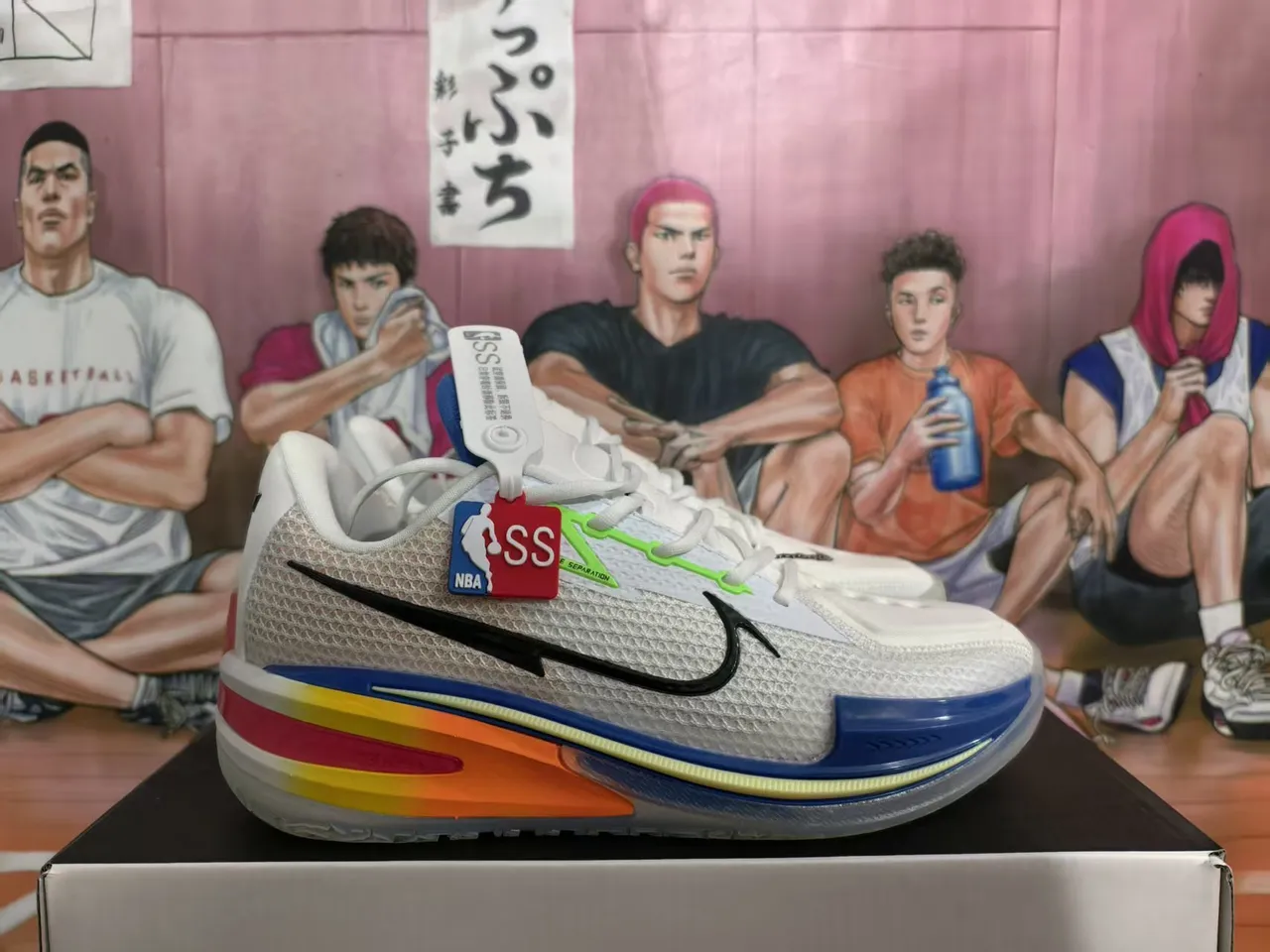 Nike Sabrina 2 White Blue Orange Rainbow Gradient Basketball Shoes 5