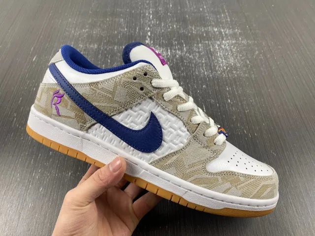 Nike SB Dunk Low beige bleu violet Signature chaussures de skateboard 4