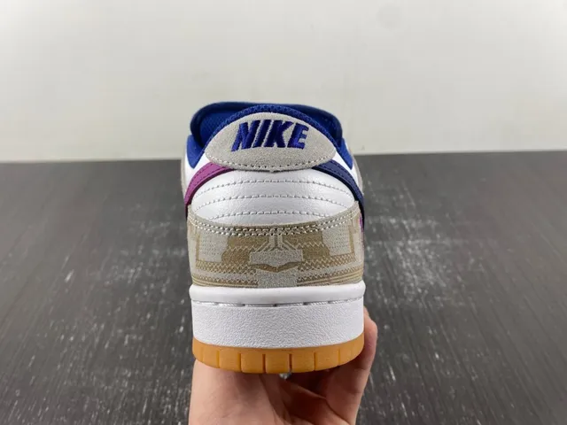 Nike SB Dunk Low beige bleu violet Signature chaussures de skateboard 8