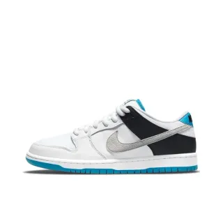Nike SB Dunk Low सफेद काला नीला स्केटबोर्ड जूते