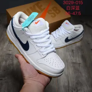 Nike SB Dunk Low श्वेत नेवी गम स्केटबोर्ड जूते