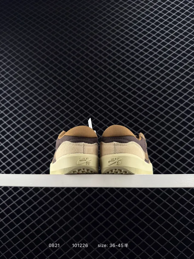 Nike SB Force 58 Tan Brown Suede Canvas স্কেটবোর্ড জুতা 4