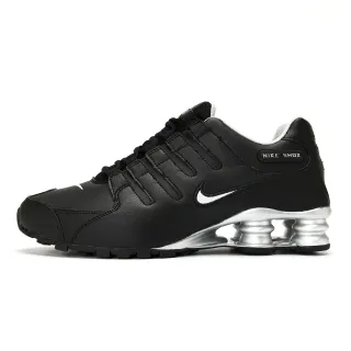 Nike Shox Black and Silver حذاء أسلوب حياة