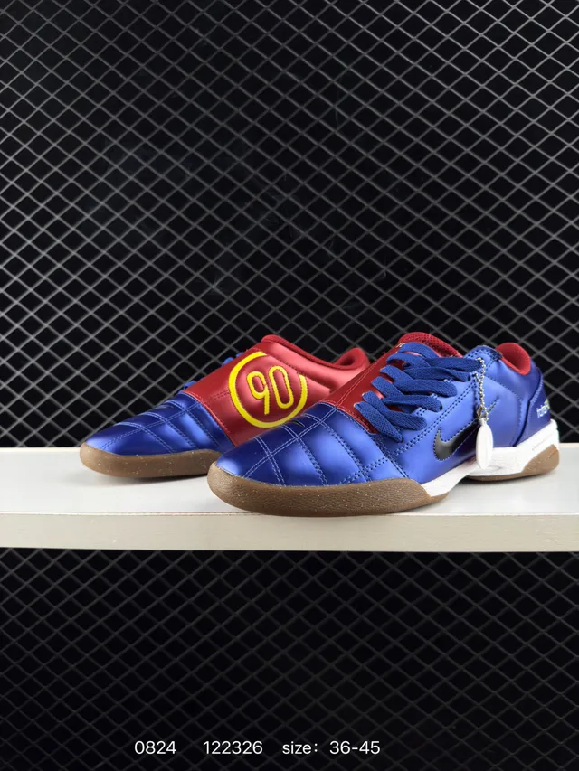 Nike Total 90 III الأزرق الملكي الأحمر المطاطي أحذية كرة القدم الداخلية 2