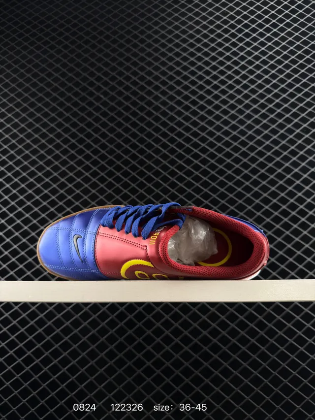 Nike Total 90 III الأزرق الملكي الأحمر المطاطي أحذية كرة القدم الداخلية 4