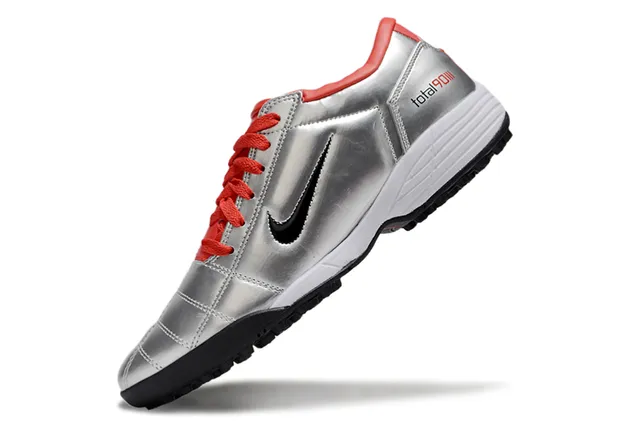 Nike Total 90 III Silver Red Turf Soccer Shoes 4