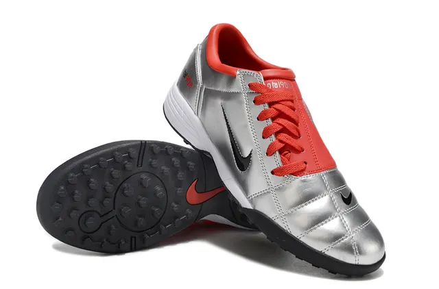 Nike Total 90 III Silver Red Turf Soccer Shoes 5