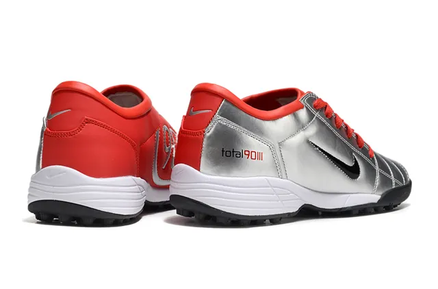 Nike Total 90 III Silver Red Turf Soccer Shoes 6