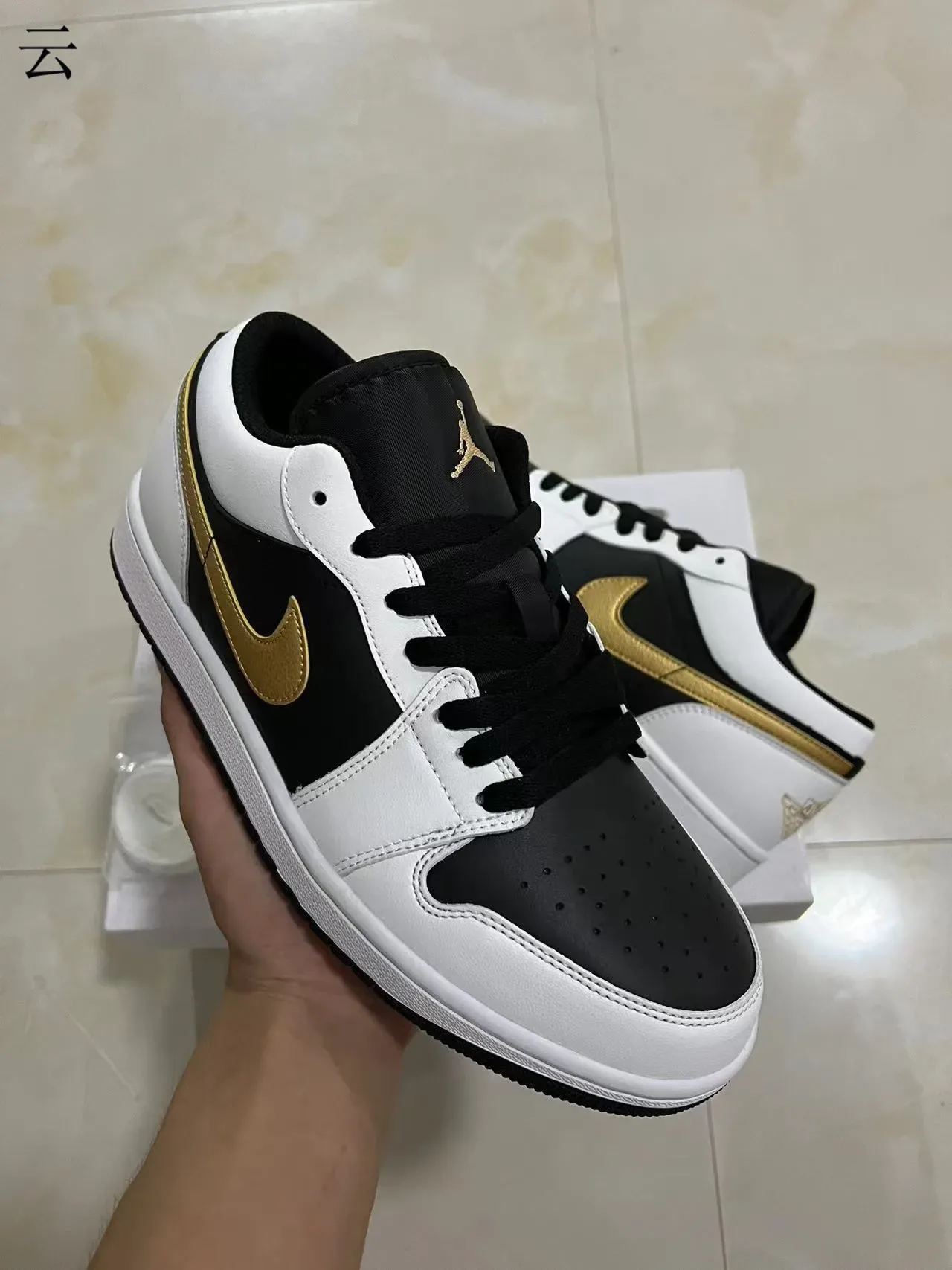 Nike Branco Ouro Tênis Lifestyle De Couro E Sintético Superposição Topo Baixo 2