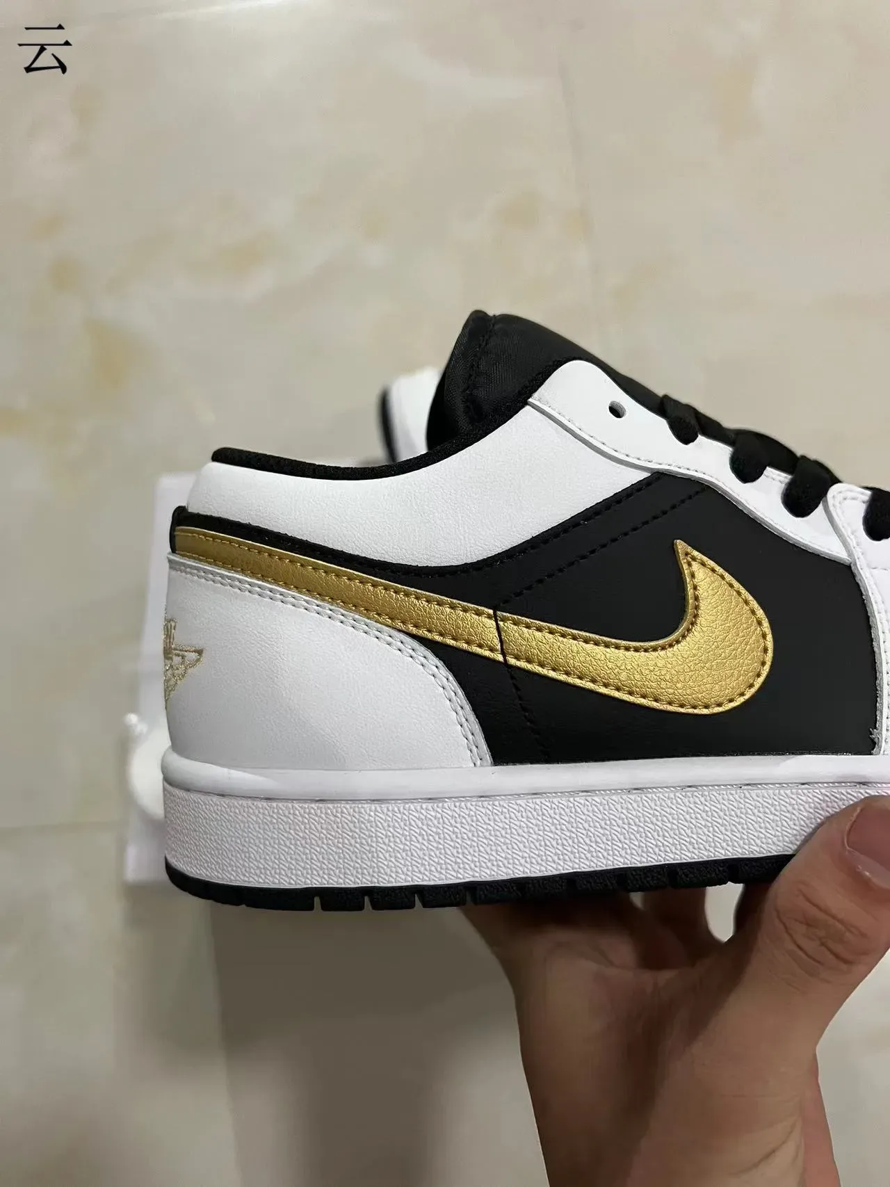 Nike Branco Ouro Tênis Lifestyle De Couro E Sintético Superposição Topo Baixo 7
