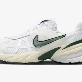Nike branco verde malha superior esculpida camada meia sola chunky sneakers