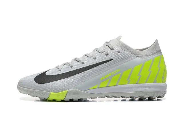 Nike White Yellow Knit Upper Neon Accent Panels Turf Soccer Shoes 10
