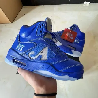 Nike x Awake NY Air Jordan 5 皇家蓝篮球鞋
