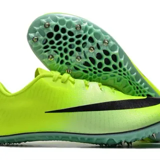 Nike पीला हरा लो-कट बुनाई ऊपरी हनीकॉम्ब मिडसोल रनिंग जूते