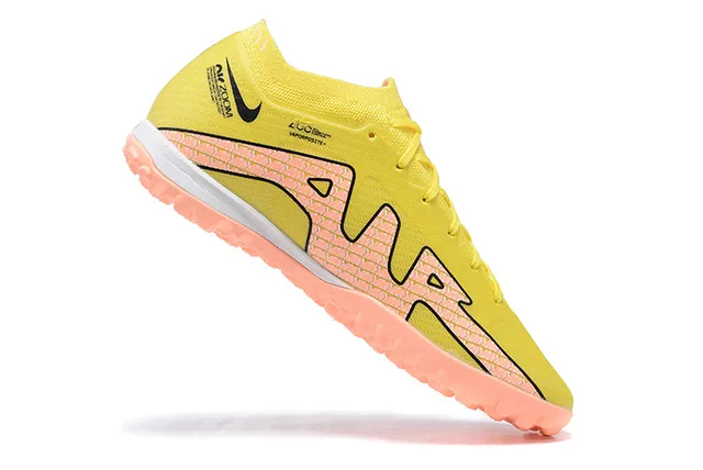 Nike Jaune Orange Flyknit Haut Clous pêche Turf Soccer Shoes 3
