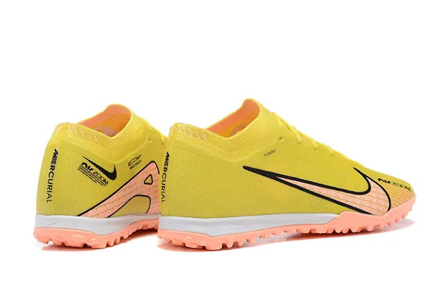 Nike Jaune Orange Flyknit Haut Clous pêche Turf Soccer Shoes 5