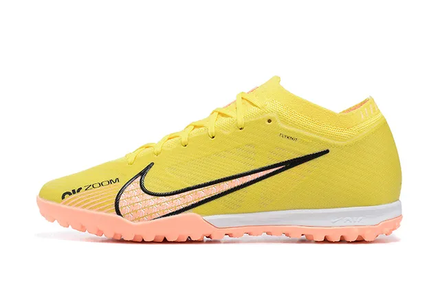 Nike Jaune Orange Flyknit Haut Clous pêche Turf Soccer Shoes 10