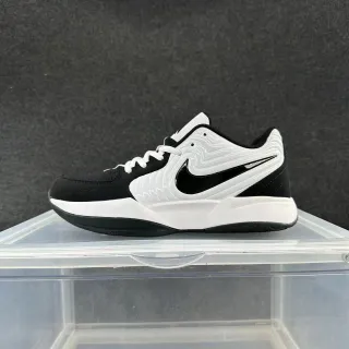 Nike Zoom GP কালো সাদা লো-টপ কোর্ট সিলহুট ওয়েভ-টেক্সচার্ড সিন্থেটিক ওভারলে বাস্কেটবল শু