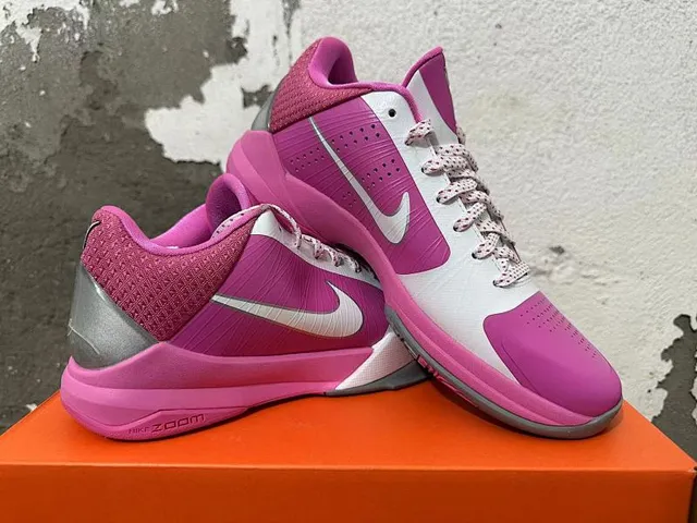 Nike Zoom Hyperfuse পিঙ্ক হোয়াইট সিলভার বাস্কেটবল জুতো 2
