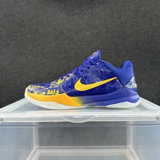 Nike Zoom Kobe IV Graffiti Print Blue Yellow Chaussures de basketball