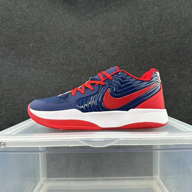 Nike Zoom Kobe أزرق بحري أحمر منخفض القمة نسيج مموج مغطى أحذية كرة السلة 2
