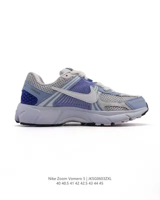 Nike Zoom Vomero 5 Light Blue Purple White Running Shoes 4