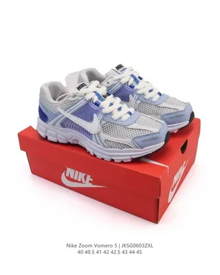 Nike Zoom Vomero 5 Light Blue Purple White Running Shoes 9