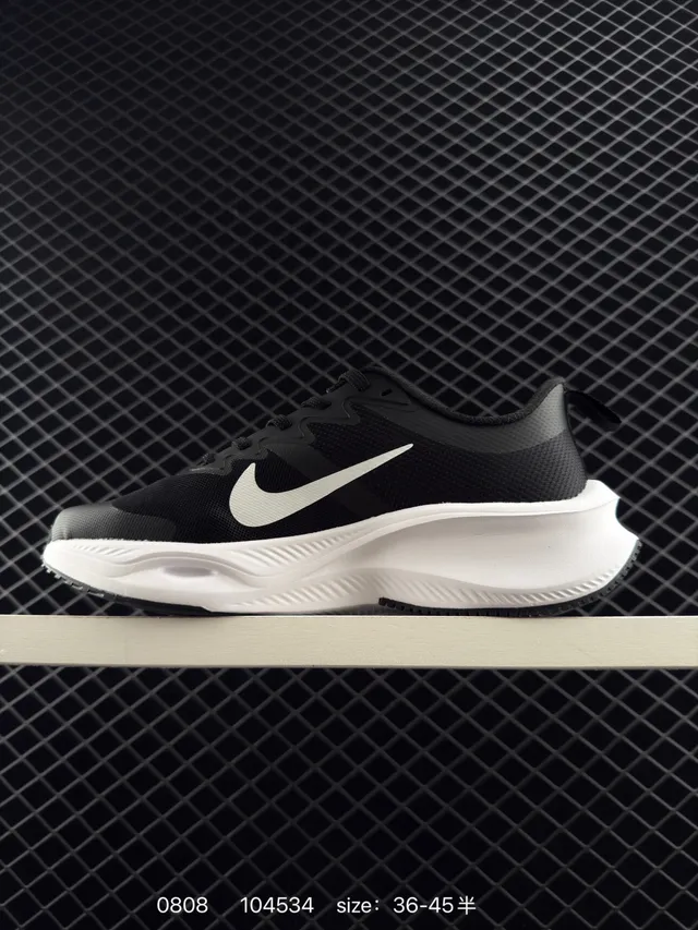 Nike ZoomX Black and White Running Shoes 4